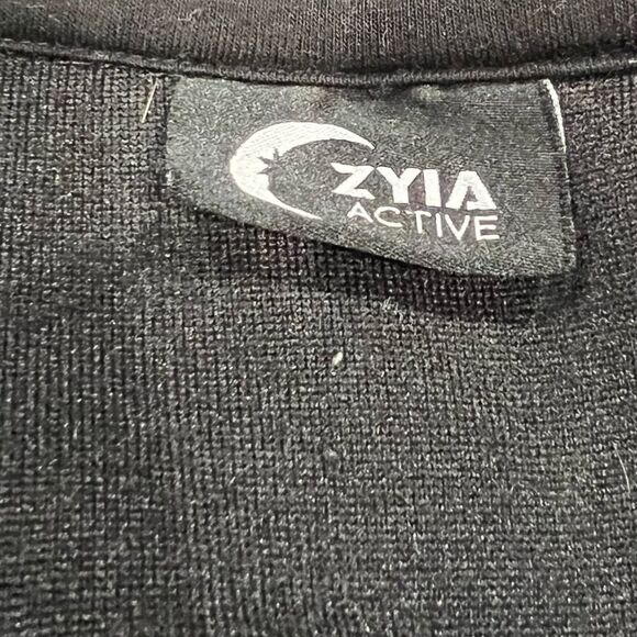 ZYIA Active Flying V Black Cheetah Fleece Jacket Full Zip Womens XXXL 3XL - Picture 3 of 5